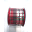 Linen Check Ribbon - Red/Green