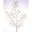 Glitter Lace Leaf Spray 34" - Champagne