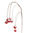 27" Snow Ball Hanging Spray - Red