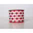 Glitter Dot Garland Ribbon - White/Red