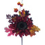 17 In Sunflower Pick with Maple Leaves and Berry