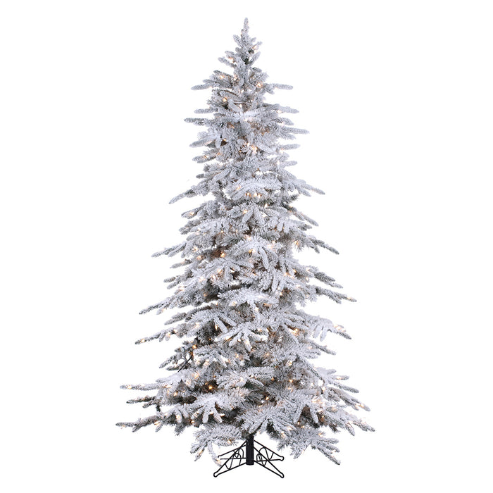 Lightly Flocked Bavarian Pine 7.5 ft X 54 in