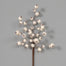 14-1/2" Hw Glittered Styro Crabapple Pick X 3 White Frost
