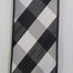 Check Dupion 2.5''X 10Yd - Black/White