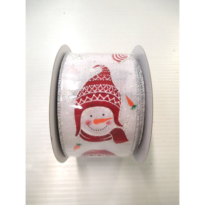 Glitter Snowman Ribbon