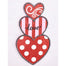 20" Valentine Love Glitter Heart Hanging - Rd/Wh/Pk/Blk