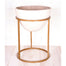20" X 14" Iron Pedestal Container w/Stand - Stone/Gold