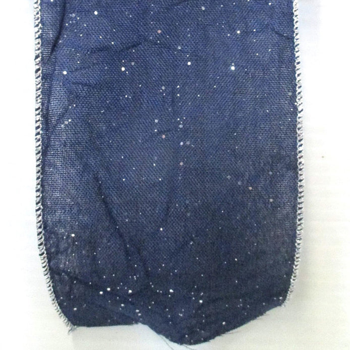 Linen Sparkle 4"X10Yd - Navy