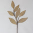 27" Holography Glitter Leaf Spray - Gold