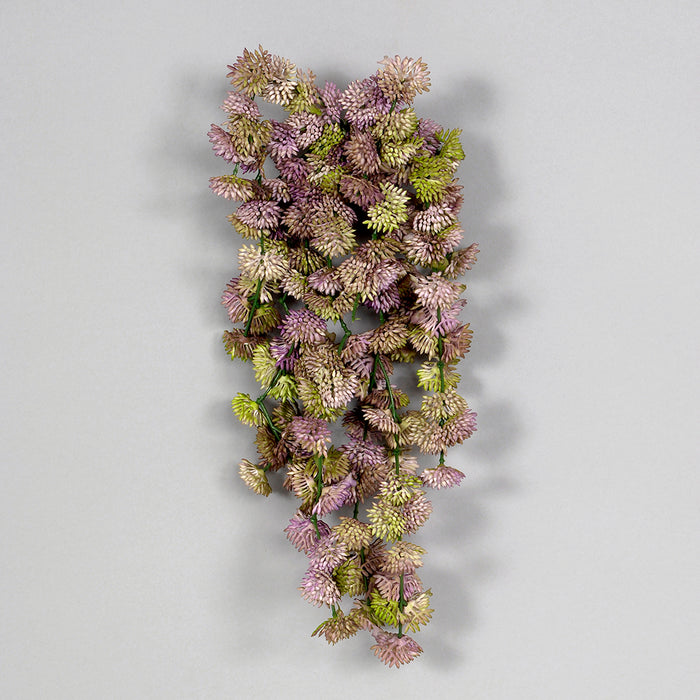 12" Hanging Clover Succulent Pick - Purple/Green