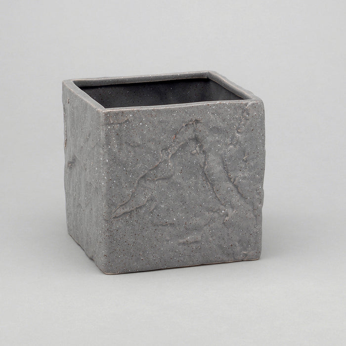 Cube Planter Stone Finish 5 in