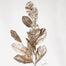 34" Glitter Magnolia Leaves Spray - Platinum