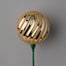 100 Mm Plastic Twist Ball Arrangement Pick - Gold/Gold