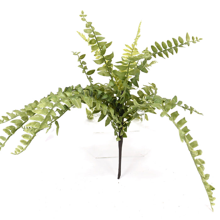 17" Real Touch Fern Bush - Green