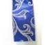 Satin Glt Leaf 2.5"X10Yd - Navy/Silver