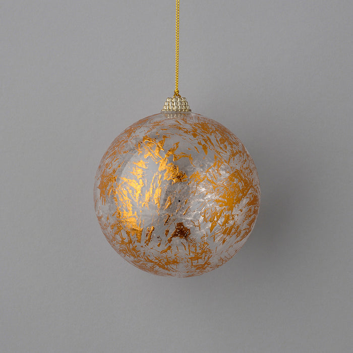 Plastic Transparent/Metallic Ball Ornament