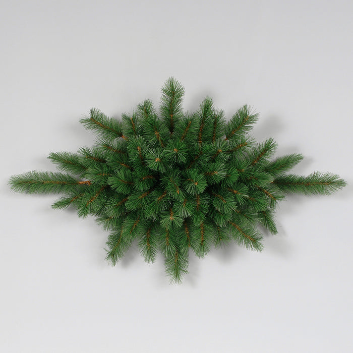 36" Vinyl Evergreen Mountain Spruce Swag W/60 Tips