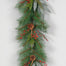 6' Long Needle Pine/Red Berries Garland