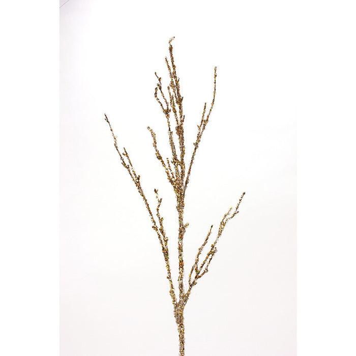 Ice Sequin Branch 39" Gold