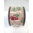 Linen Red Truck Ribbon