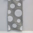 Dupion Glitter Polka Dot Ribbon -Platinum/White, 2.5" X 10Yd