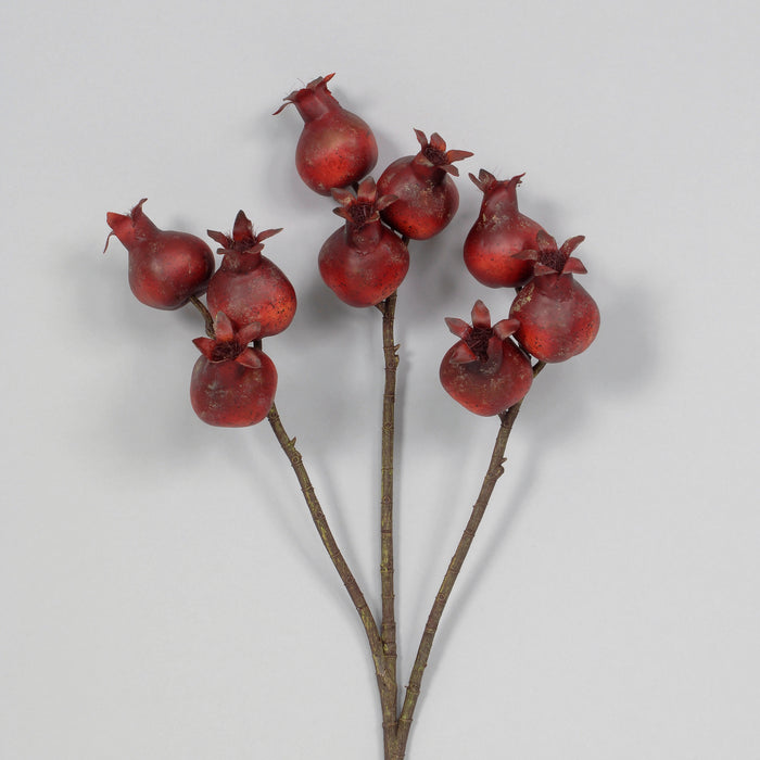 29" Styrofoam Pomegranate Spray - Red