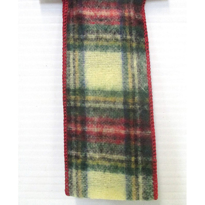 Plaid Wool 2.5"X10Yd Red Multi