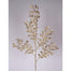 Eyelash Glitter Acanthus Leaves Spray 32" - Platinum