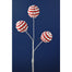 16" Ribbon Candy Ball Pick - Red/White